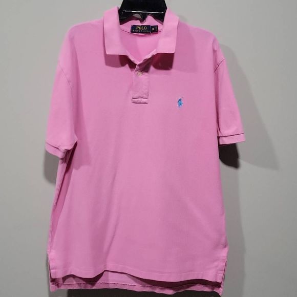 Polo Ralph Lauren Other - Polo by Ralph Lauren Polo Shirt Men Size M Pink 100% Pique Cotton Shot Sleeve